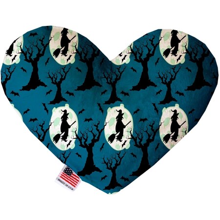 Mirage Pet Products Salem Witches Canvas Heart Dog Toy 6 in. 1332-CTYHT6
